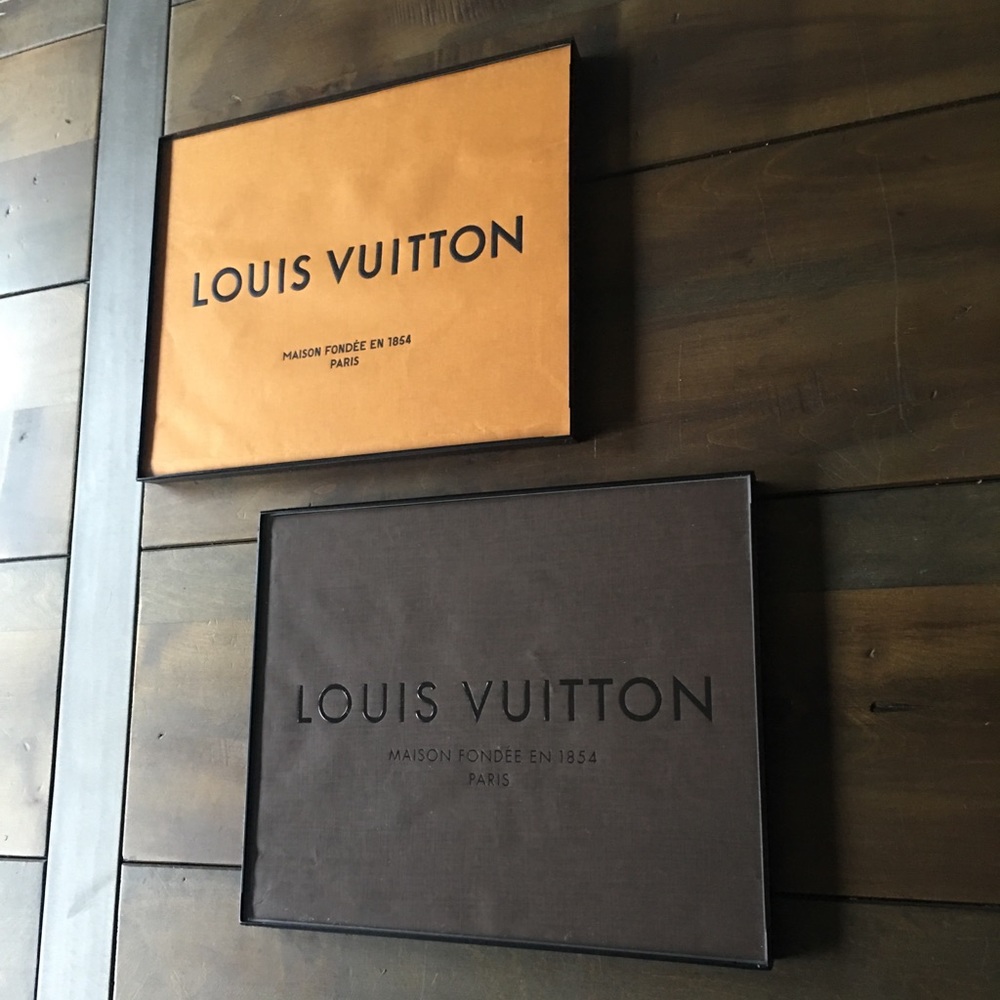 Louis Vuitton pair of 8x10 custom bag wall art